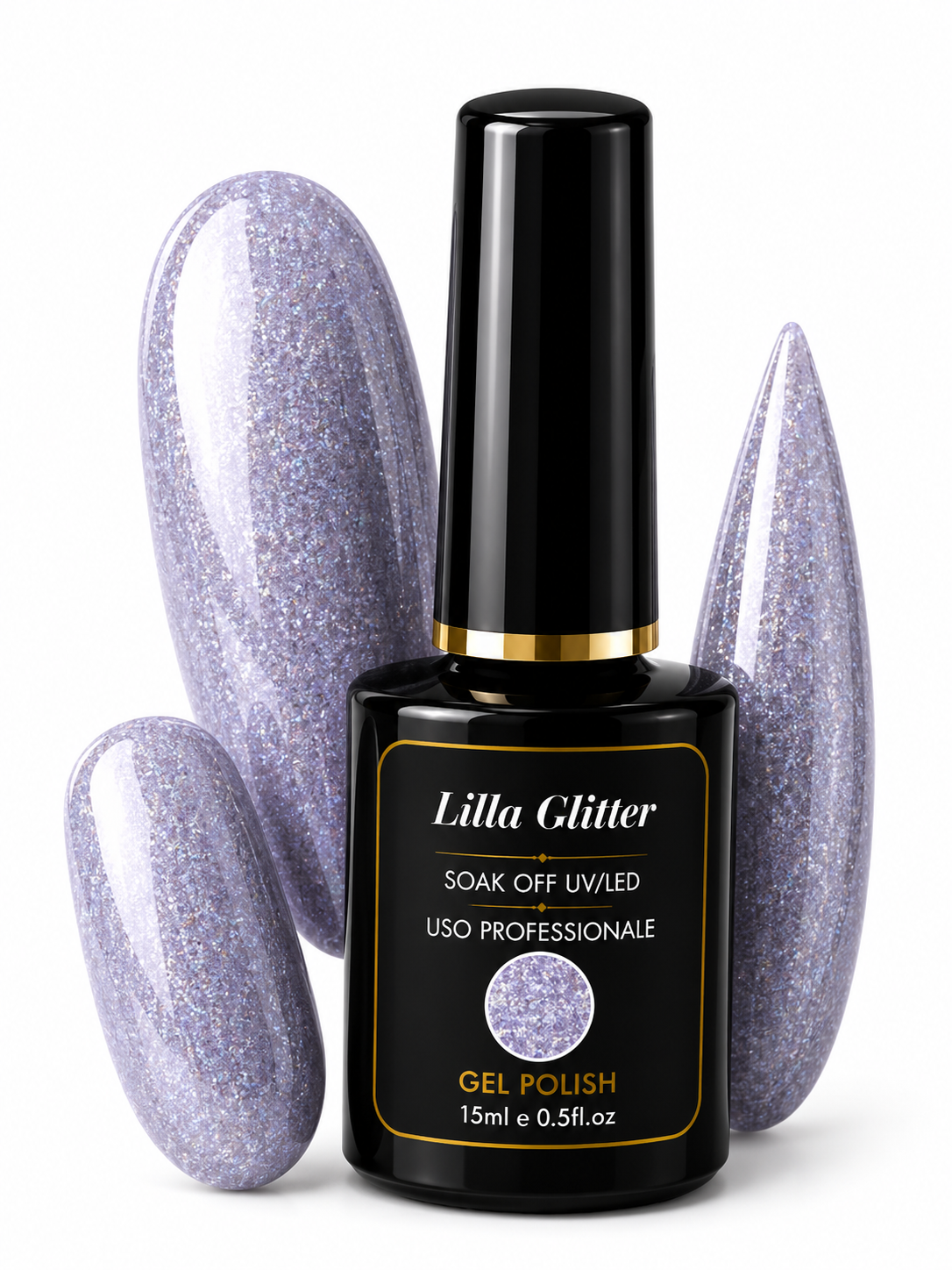 Gel Polish Essence Lilla Glitter